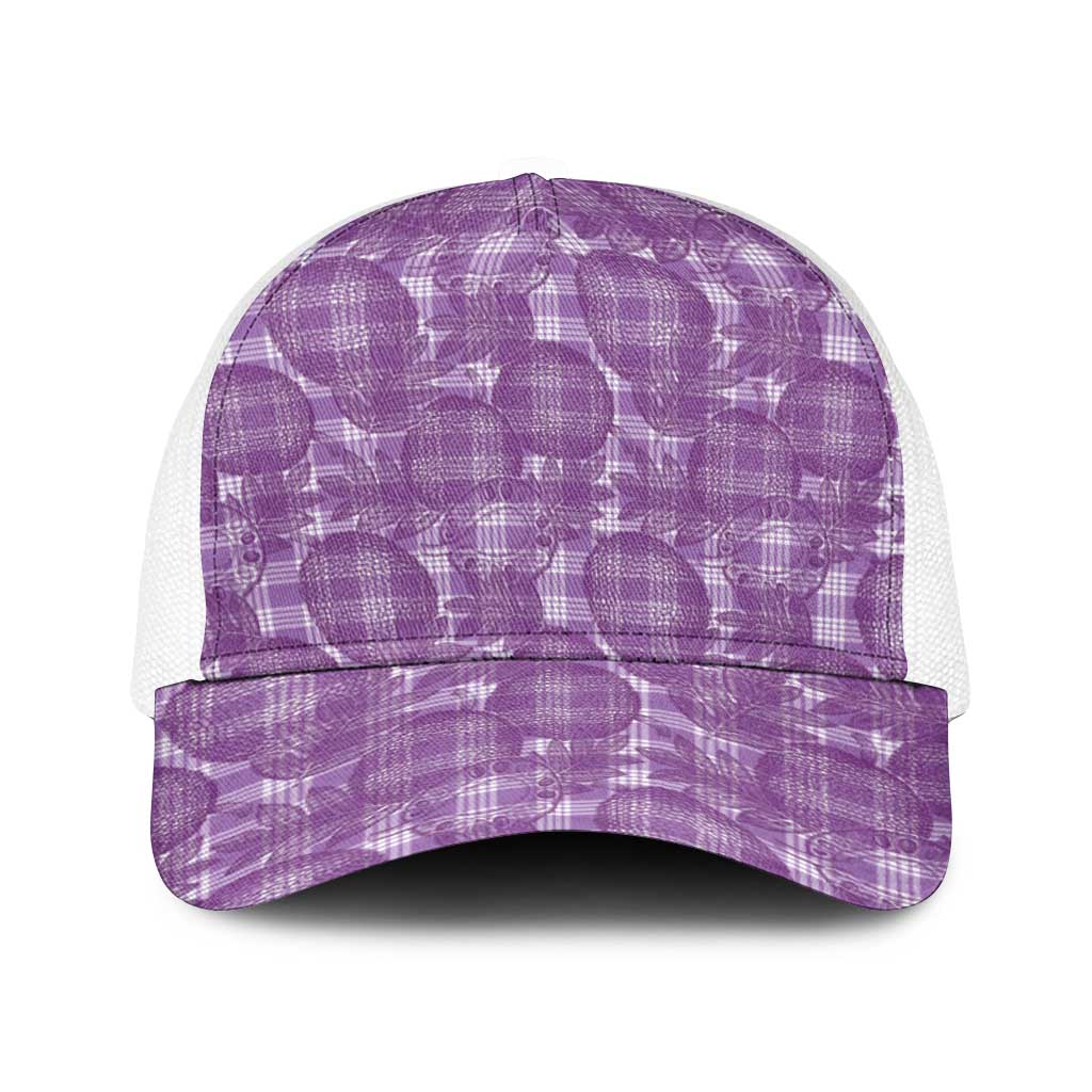 Poni Hawaii Breadfruit Palaka Motifs Baseball Net Cap