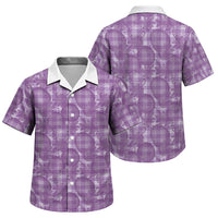 Poni Hawaii Breadfruit Palaka Motifs Family Matching Short Sleeve Bodycon Dress and Hawaiian Shirt LT14 Son's Shirt Purple - Polynesian Pride