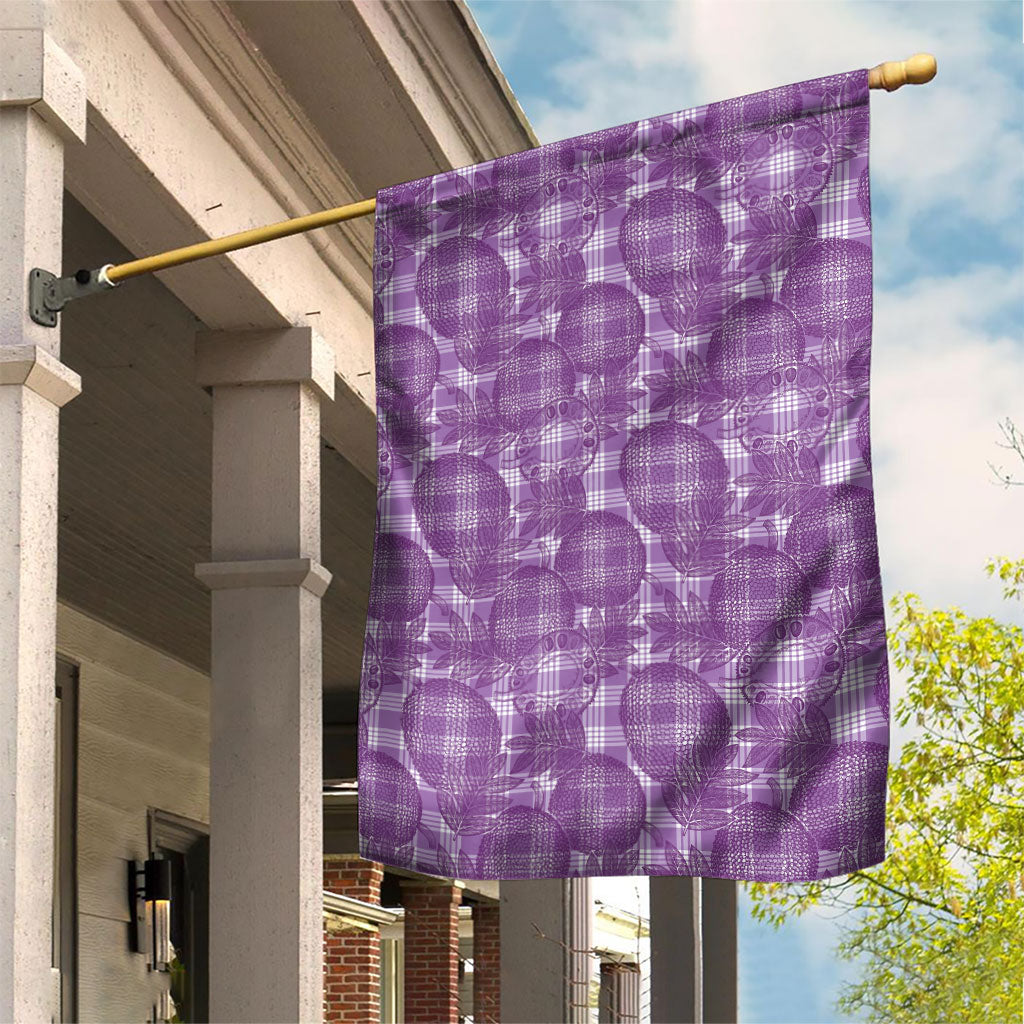 Poni Hawaii Breadfruit Palaka Motifs Garden Flag