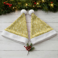 Melemele Hawaii Breadfruit Palaka Motifs Christmas Santa Hat