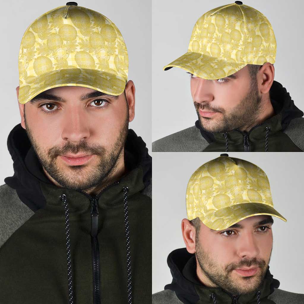 Melemele Hawaii Breadfruit Palaka Motifs Classic Cap