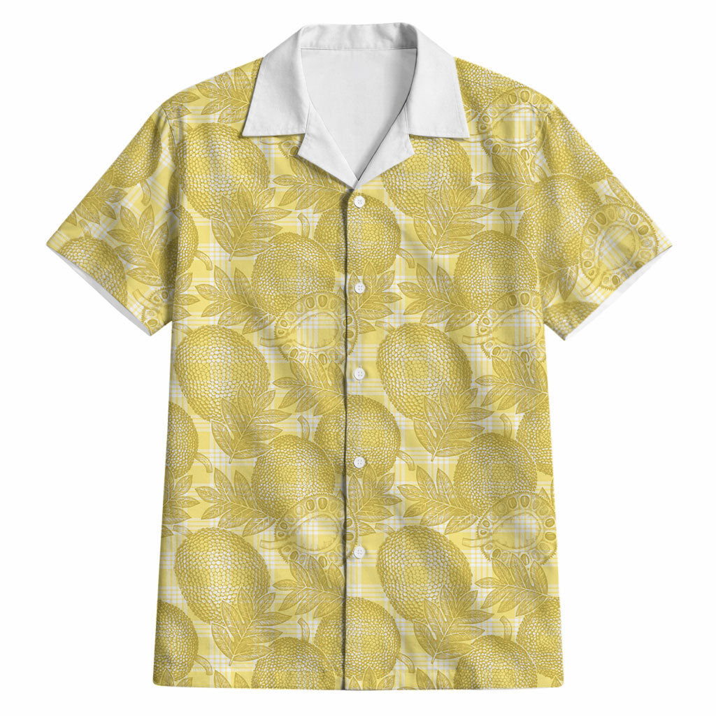 Melemele Hawaii Breadfruit Palaka Motifs Hawaiian Shirt