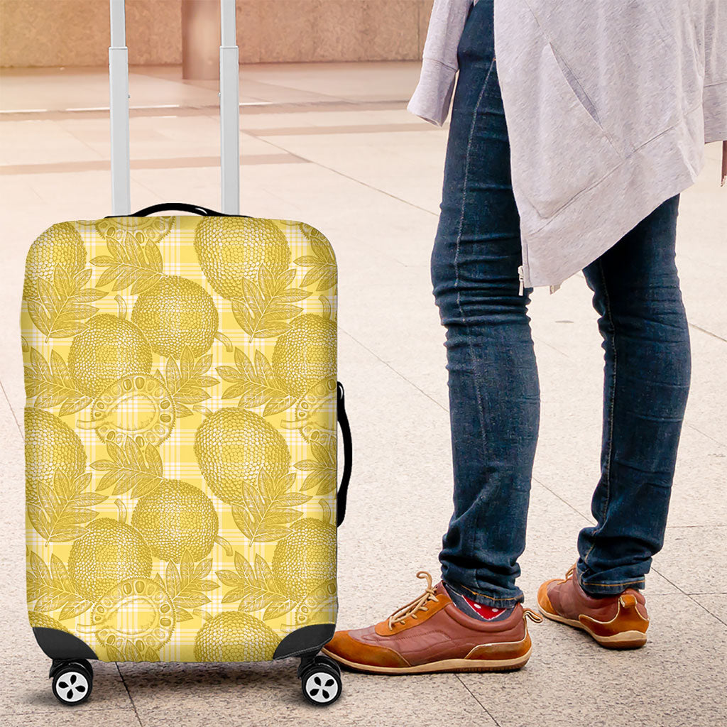 Melemele Hawaii Breadfruit Palaka Motifs Luggage Cover