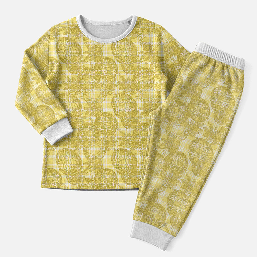 Melemele Hawaii Breadfruit Palaka Motifs Christmas Pajama Set
