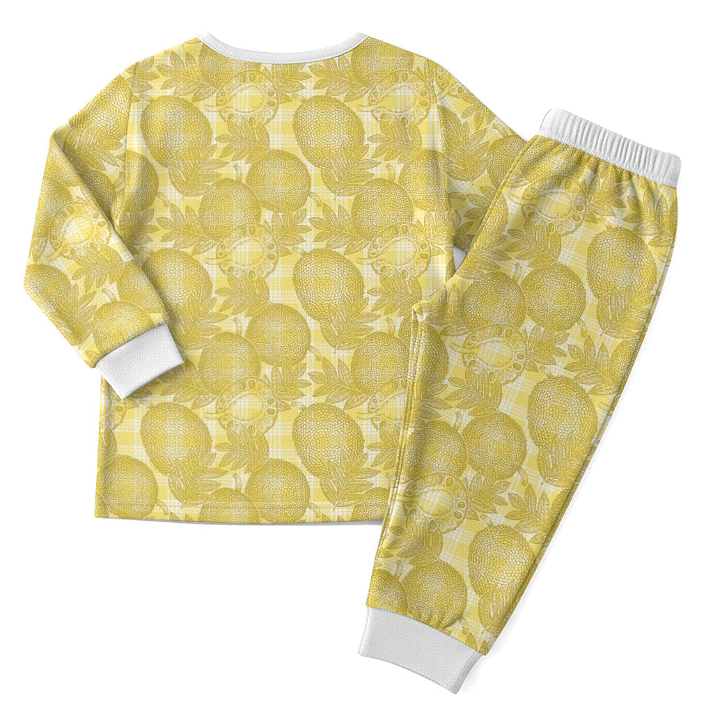 Melemele Hawaii Breadfruit Palaka Motifs Christmas Pajama Set