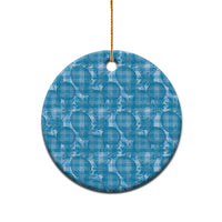 Polu Hawaii Breadfruit Palaka Motifs Ceramic Ornament