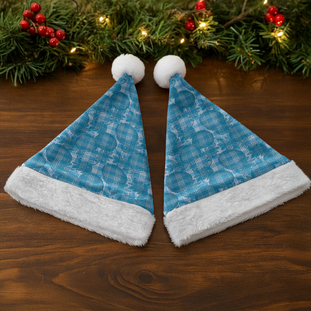 Polu Hawaii Breadfruit Palaka Motifs Christmas Santa Hat