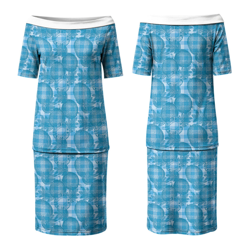 Polu Hawaii Breadfruit Palaka Motifs Couples Matching Puletasi and Hawaiian Shirt LT14 - Polynesian Pride