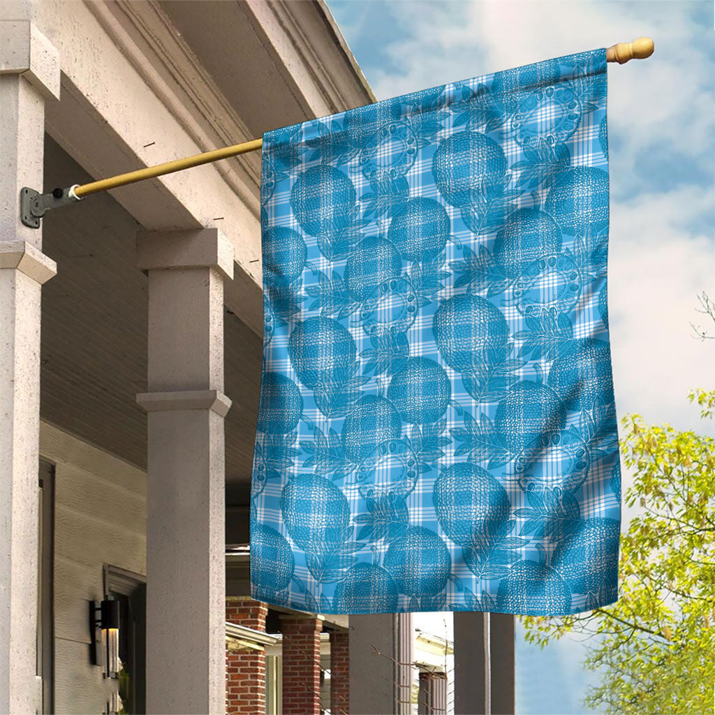 Polu Hawaii Breadfruit Palaka Motifs Garden Flag
