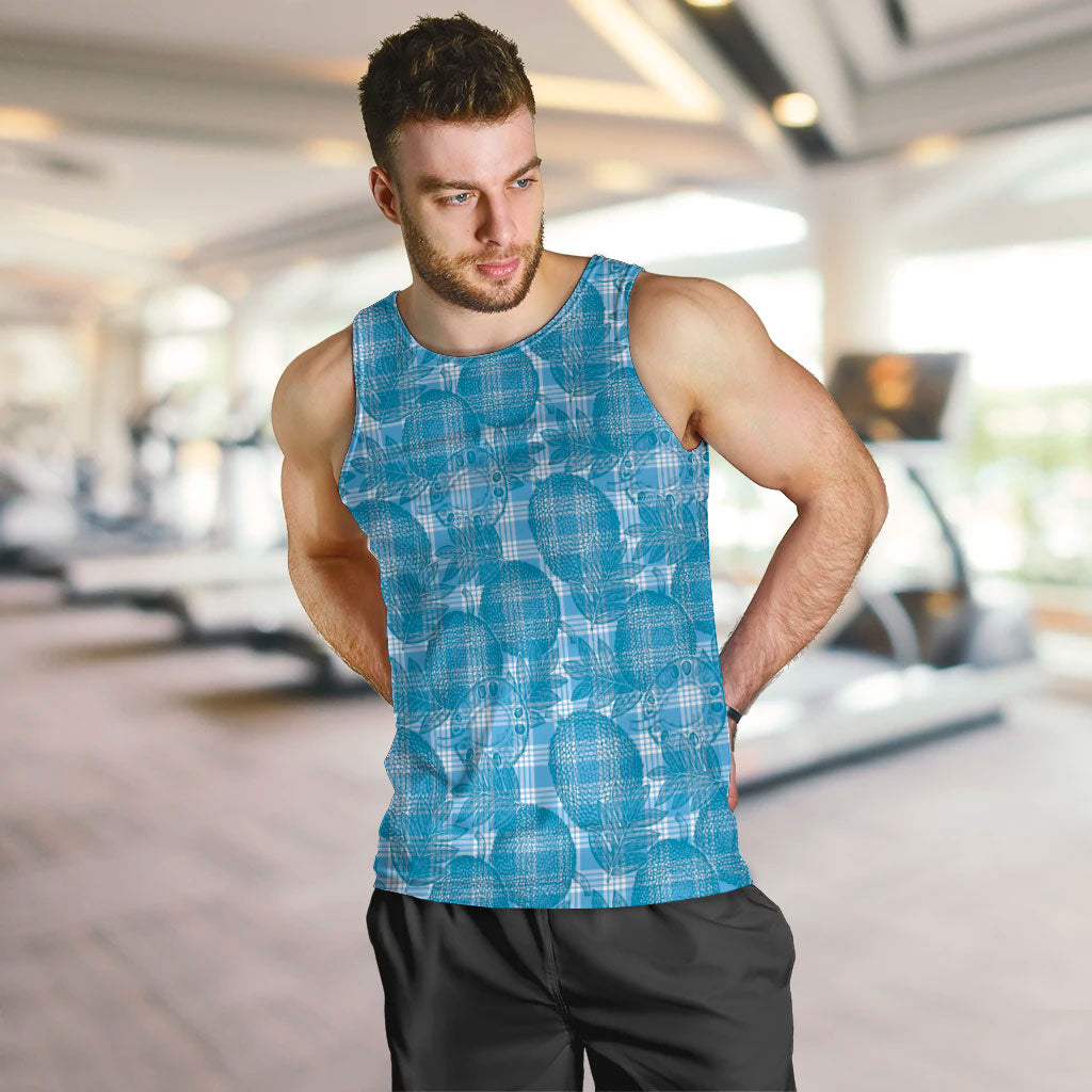Polu Hawaii Breadfruit Palaka Motifs Men Tank Top