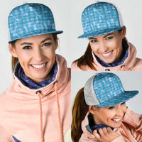 Polu Hawaii Breadfruit Palaka Motifs Mesh Trucker Cap