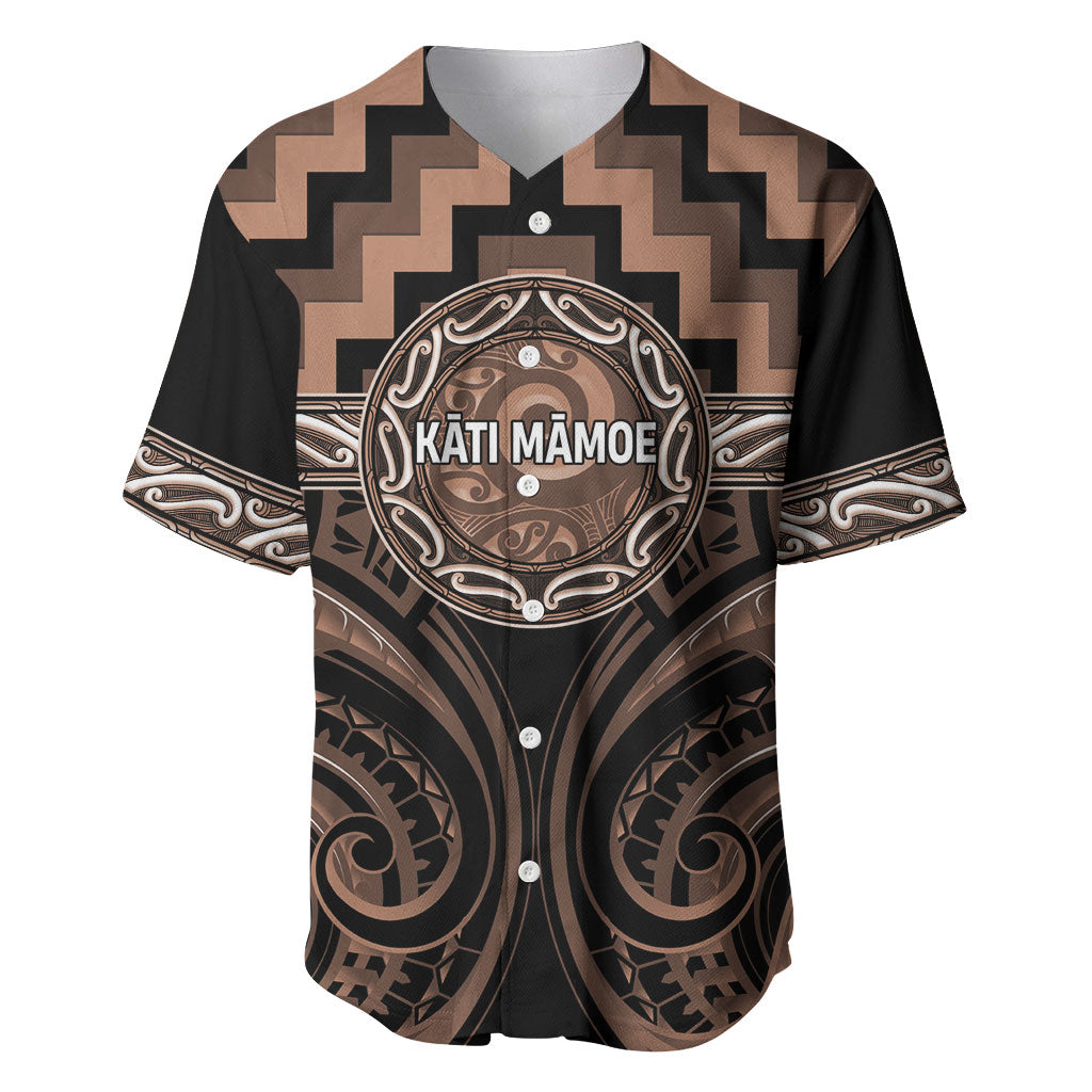 Aotearoa Kati Mamoe Personalised Baseball Jersey Maori Iwi Poutama Puhoro Tattoo