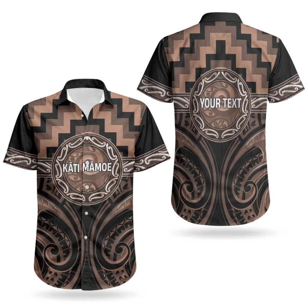Aotearoa Kati Mamoe Personalised Couples Matching Long Sleeve Bodycon Dress and Hawaiian Shirt Maori Iwi Poutama Puhoro Tattoo LT14 - Polynesian Pride