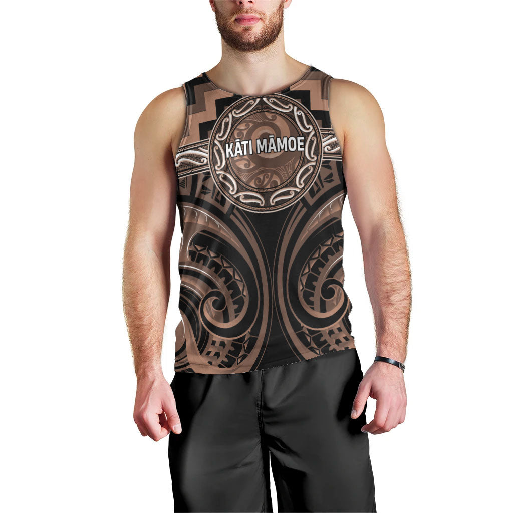 Aotearoa Kati Mamoe Personalised Men Tank Top Maori Iwi Poutama Puhoro Tattoo LT14 - Polynesian Pride