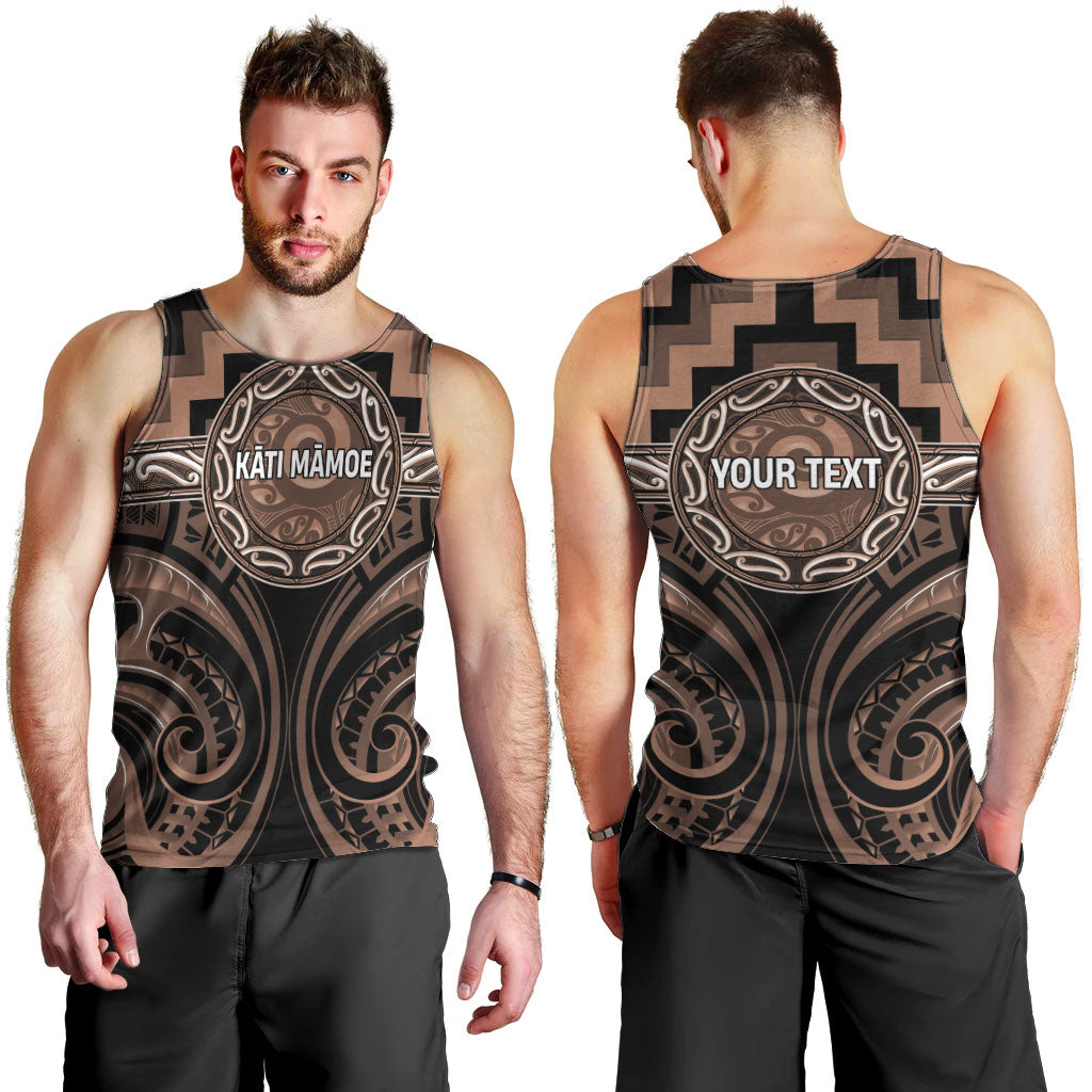 Aotearoa Kati Mamoe Personalised Men Tank Top Maori Iwi Poutama Puhoro Tattoo LT14 - Polynesian Pride