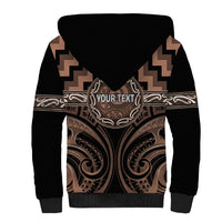 Aotearoa Kati Mamoe Personalised Sherpa Hoodie Maori Iwi Poutama Puhoro Tattoo LT14 - Polynesian Pride