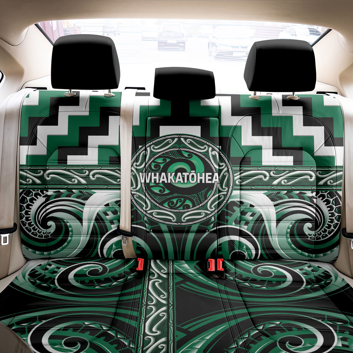 Aotearoa Whakatohea Back Car Seat Cover Maori Iwi Poutama Puhoro Tattoo LT14 - Polynesian Pride