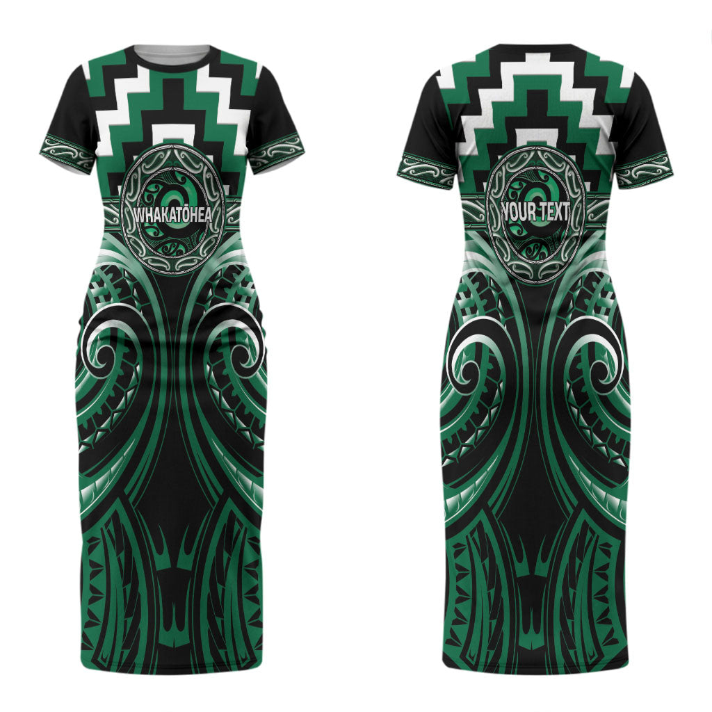 Aotearoa Whakatohea Personalised Couples Matching Short Sleeve Bodycon Dress and Hawaiian Shirt Maori Iwi Poutama Puhoro Tattoo LT14 - Polynesian Pride