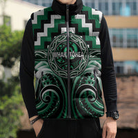 Aotearoa Whakatohea Personalised Sleeveless Puffer Jacket Maori Iwi Poutama Puhoro Tattoo LT14 - Polynesian Pride