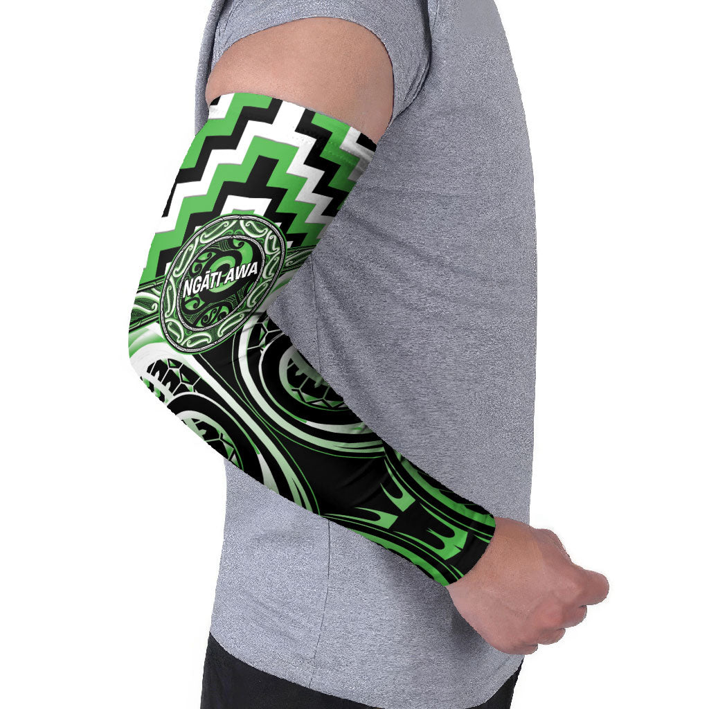 Aotearoa Ngati Awa Personalised Arm Sleeves Maori Iwi Poutama Puhoro Tattoo LT14 - Polynesian Pride