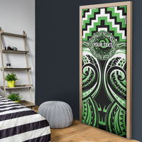 Aotearoa Ngati Awa Personalised Door Cover Maori Iwi Poutama Puhoro Tattoo LT14 - Polynesian Pride