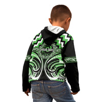 Aotearoa Ngati Awa Personalised Kid Hoodie Maori Iwi Poutama Puhoro Tattoo LT14 - Polynesian Pride