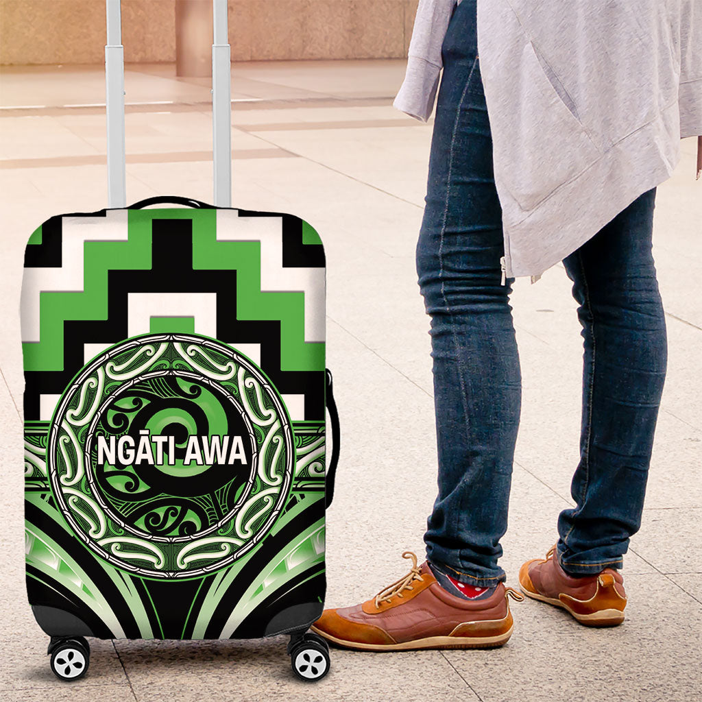 Aotearoa Ngati Awa Luggage Cover Maori Iwi Poutama Puhoro Tattoo