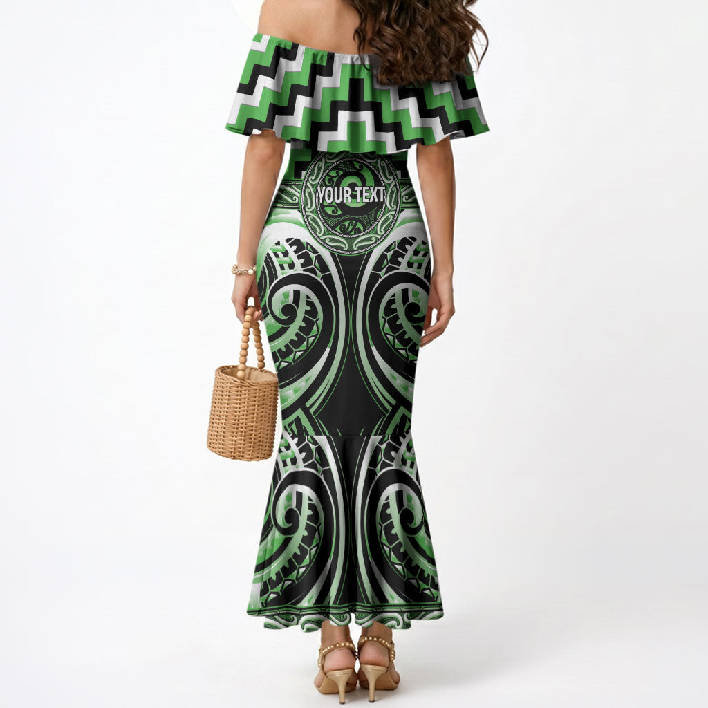 Aotearoa Ngati Awa Personalised Mermaid Dress Maori Iwi Poutama Puhoro Tattoo LT14 - Polynesian Pride