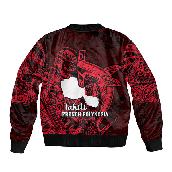 Tahiti Bomber Jacket French Polynesia Tribal Tattoo main image 0