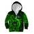 French Polynesia Bora Bora Kid Hoodie Polynesian Shark Tattoo With Hibiscus Green Version LT14 - Polynesian Pride