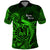 French Polynesia Bora Bora Polo Shirt Polynesian Shark Tattoo With Hibiscus Green Version LT14 Green - Polynesian Pride