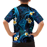 Tokelau Fakaofo Atoll Family Matching Tank Maxi Dress and Hawaiian Shirt Polynesian Tattoo Plumeria With Map