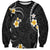 Black And Gray Sweatshirt Curves Polynesian Tattoo Mix Plumeria Flowers