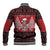 Personalized Hawaii Skull Christmas Baseball Jacket Mele Kalikimaka Hawaiian Kakau - Polynesian Pride