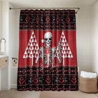 Personalized Hawaii Skull Christmas Bathroom Set Mele Kalikimaka Hawaiian Kakau - Polynesian Pride