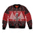 Personalized Hawaii Skull Christmas Bomber Jacket Mele Kalikimaka Hawaiian Kakau - Polynesian Pride