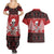 Personalized Hawaii Skull Christmas Couples Matching Summer Maxi Dress and Hawaiian Shirt Mele Kalikimaka Hawaiian Kakau - Polynesian Pride