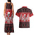 Personalized Hawaii Skull Christmas Couples Matching Tank Maxi Dress and Hawaiian Shirt Mele Kalikimaka Hawaiian Kakau - Polynesian Pride