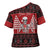 Personalized Hawaii Skull Christmas Cross Shoulder Shirt Mele Kalikimaka Hawaiian Kakau - Polynesian Pride