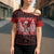 Personalized Hawaii Skull Christmas Cross Shoulder Shirt Mele Kalikimaka Hawaiian Kakau - Polynesian Pride
