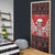 Personalized Hawaii Skull Christmas Door Cover Mele Kalikimaka Hawaiian Kakau - Polynesian Pride