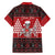 Personalized Hawaii Skull Christmas Family Matching Off The Shoulder Long Sleeve Dress and Hawaiian Shirt Mele Kalikimaka Hawaiian Kakau - Polynesian Pride
