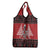 Personalized Hawaii Skull Christmas Grocery Bag Mele Kalikimaka Hawaiian Kakau - Polynesian Pride
