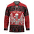 Personalized Hawaii Skull Christmas Hockey Jersey Mele Kalikimaka Hawaiian Kakau - Polynesian Pride