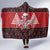 Personalized Hawaii Skull Christmas Hooded Blanket Mele Kalikimaka Hawaiian Kakau - Polynesian Pride