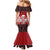 Personalized Hawaii Skull Christmas Mermaid Dress Mele Kalikimaka Hawaiian Kakau - Polynesian Pride