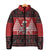 Personalized Hawaii Skull Christmas Padded Jacket Mele Kalikimaka Hawaiian Kakau - Polynesian Pride