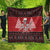 Personalized Hawaii Skull Christmas Quilt Mele Kalikimaka Hawaiian Kakau - Polynesian Pride