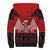 Personalized Hawaii Skull Christmas Sherpa Hoodie Mele Kalikimaka Hawaiian Kakau - Polynesian Pride