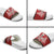 Personalized Hawaii Skull Christmas Slide Sandals Mele Kalikimaka Hawaiian Kakau - Polynesian Pride